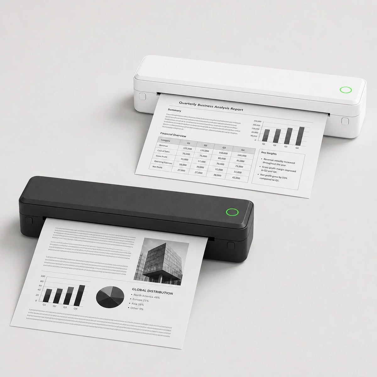PAUD Portable Thermal Printer — black and white printers