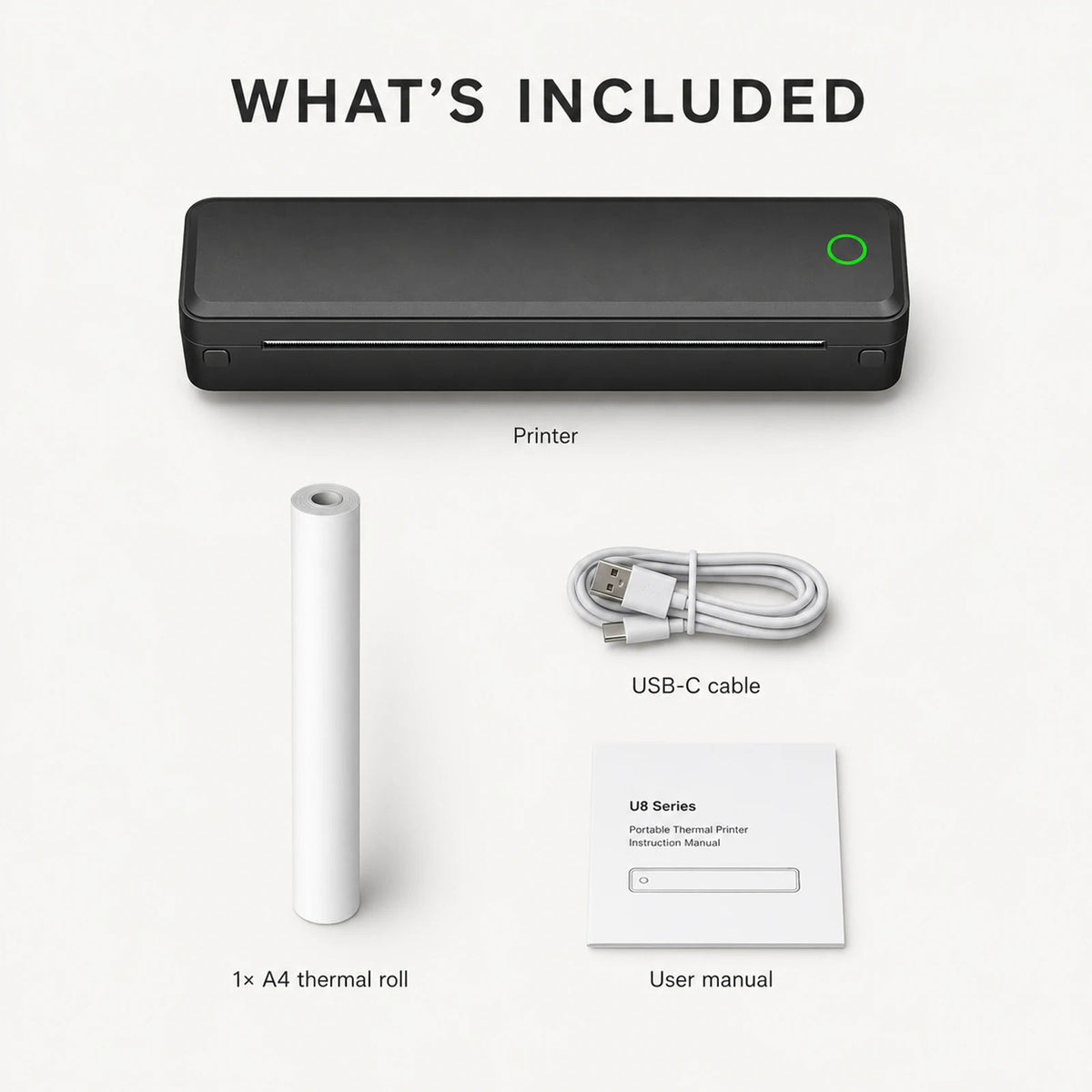 Supported thermal paper sizes and formats