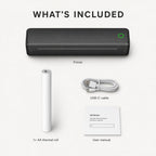 PAUD Portable Thermal Printer — items included
