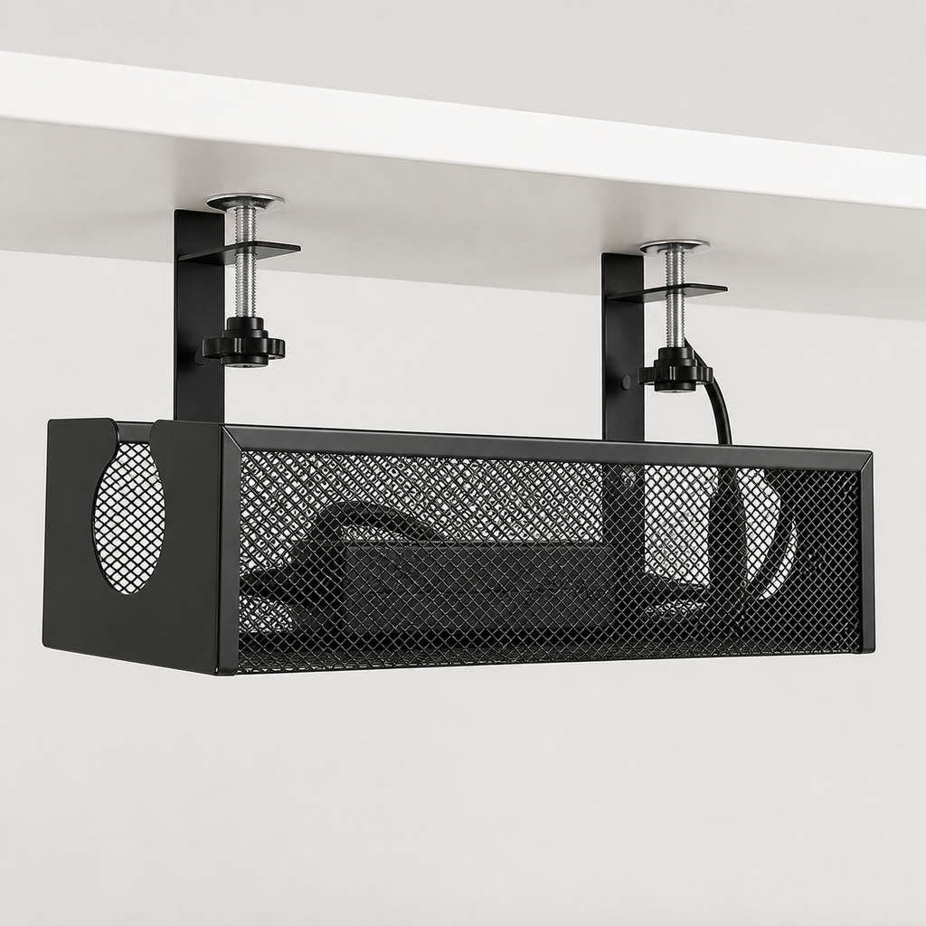 PAUD™ Under-Desk Cable Tray — studio product photo
