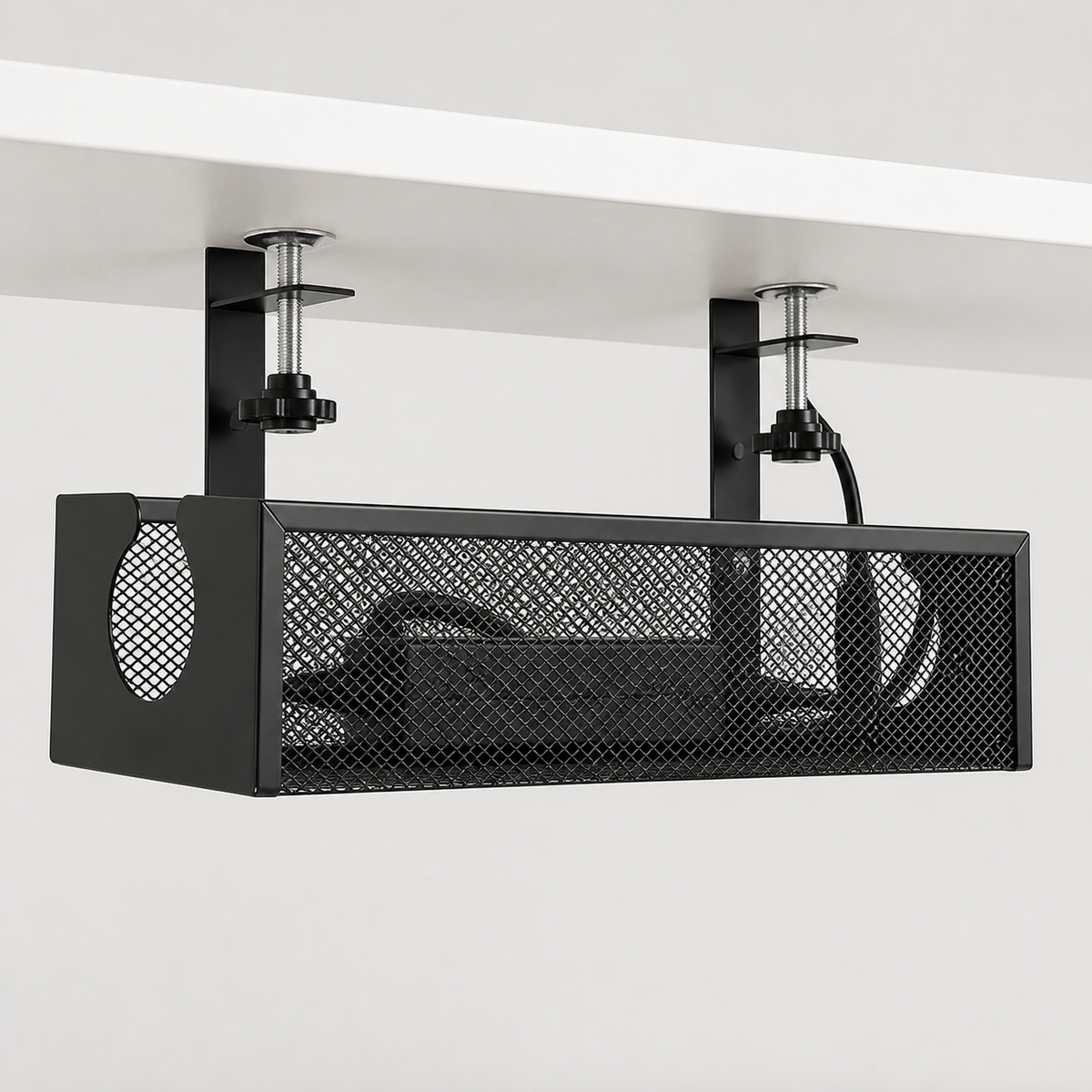 PAUD™ Under-Desk Cable Tray — studio product photo